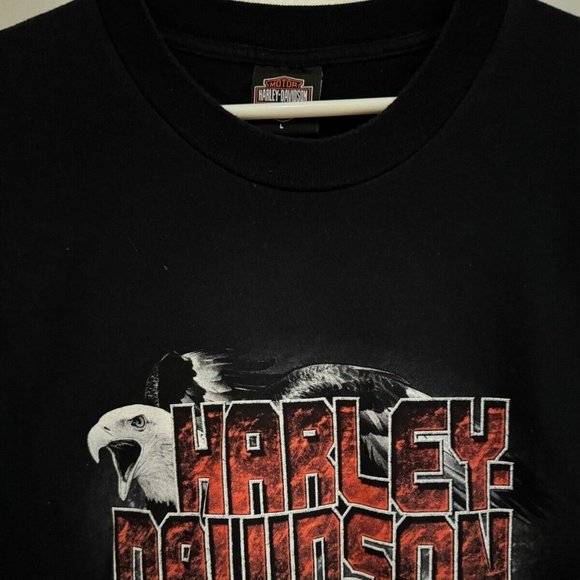 Vintage Harley Davidson  Motorcycle Orlando Florida USA Long Sleeve Shirt Size M - Picture 3 of 6